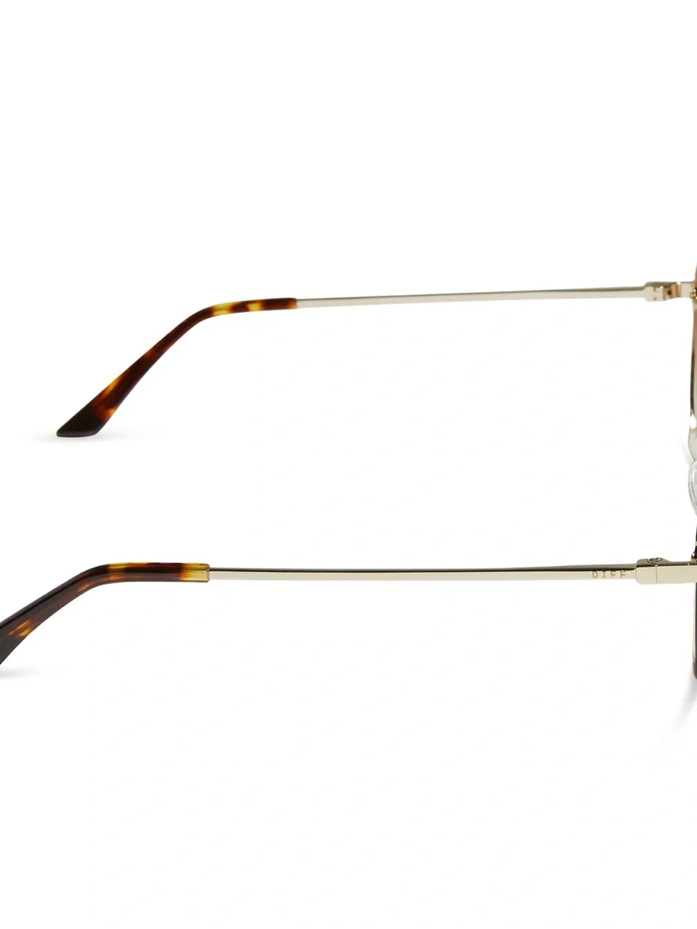 Diff Eyewear Women’s Oversized Gradient Red-Brown Aviator Sunglasses